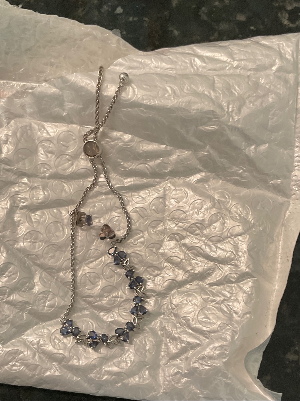 Brand new AAA+ Tanzanite Gemstone: 4.4ct Emerald CutTanzania bracelet /studs